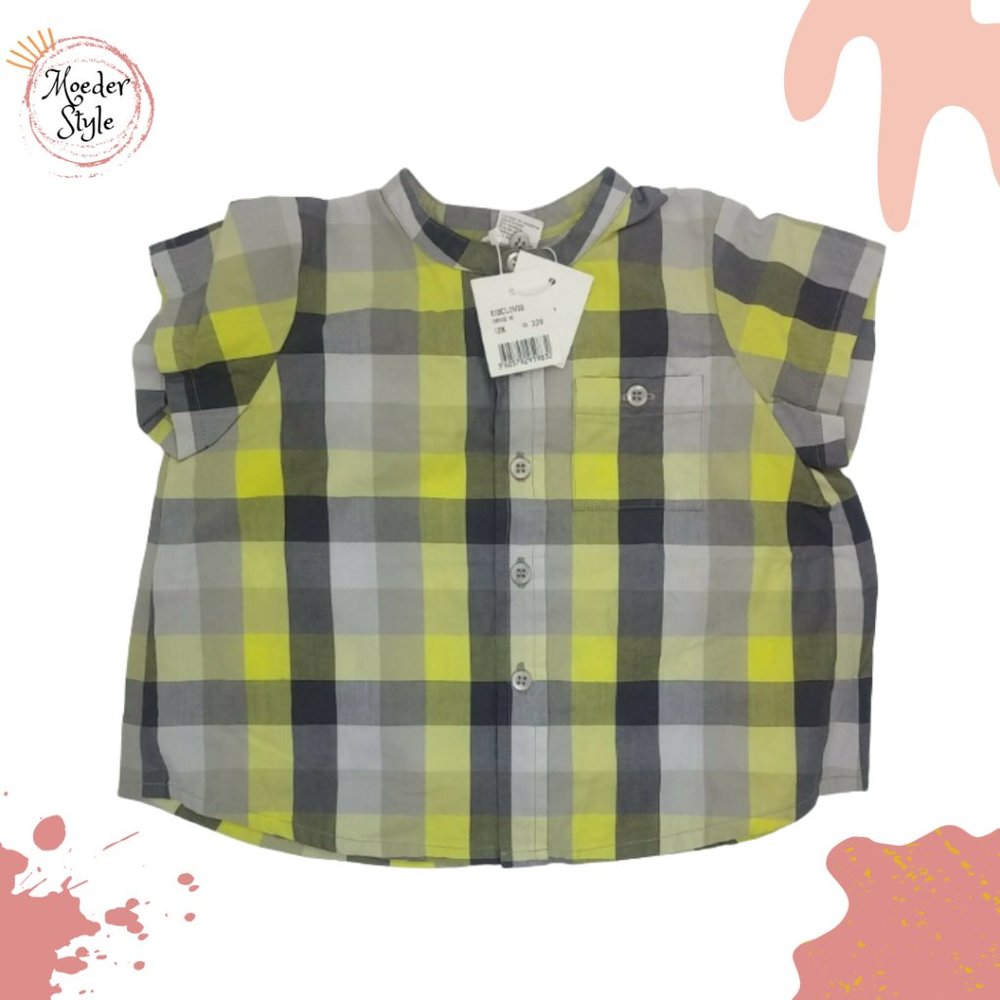 Bonpoint Baby Boys Yellow Plaid Shirt